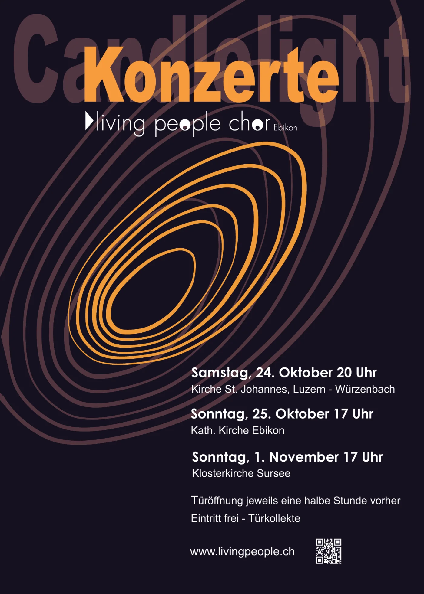Flyer Candlelight Konzerte 2026 – Vorderseite